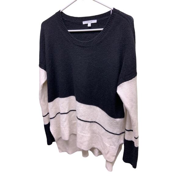 10 Crosby Derek Lam100% Cashmere Color Block Sweater Crewneck Sweater Size M - Picture 2 of 6